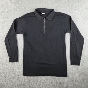 Father Sons Polo Shirt Mens XL (M) Black Long Sleeve Casual